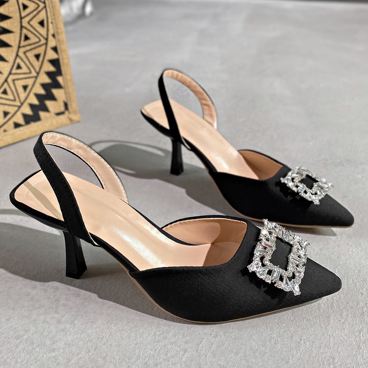 Fine-root lady high-heeled shoes France style fashion sandals