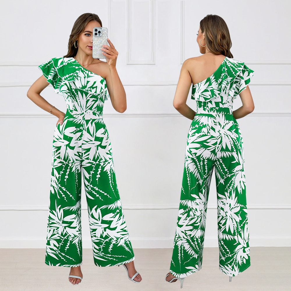 Halter jumpsuit temperament long pants