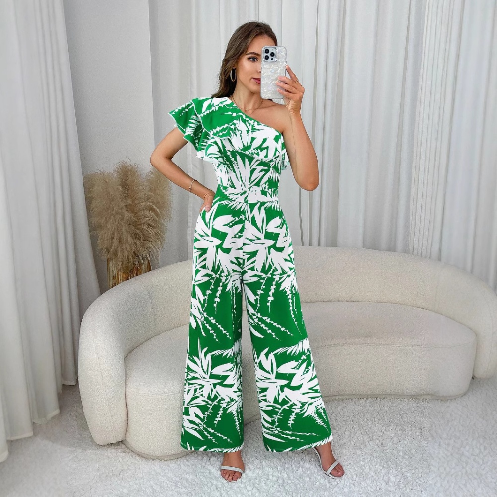 Halter jumpsuit temperament long pants