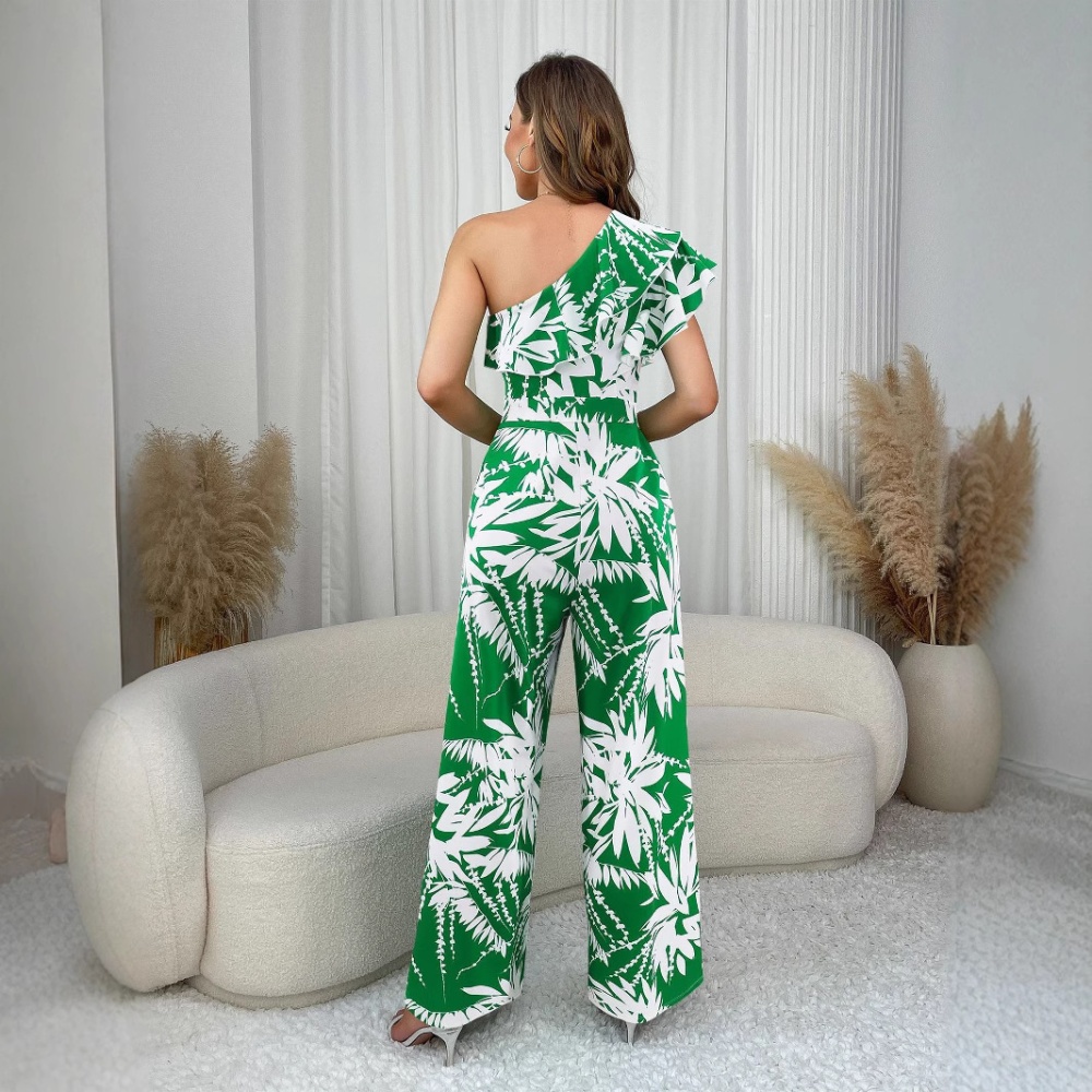 Halter jumpsuit temperament long pants