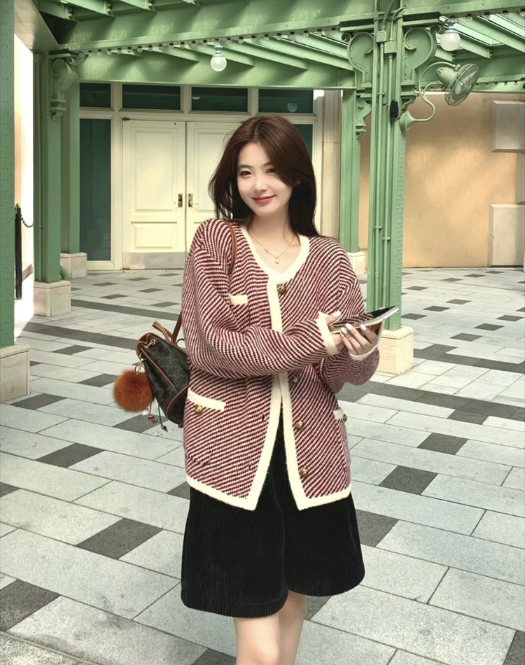 Spring and autumn coat knitted cardigan for women