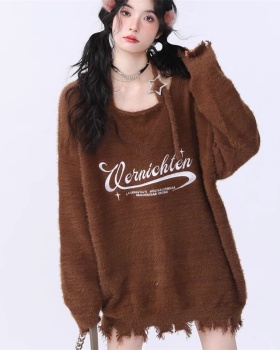 Autumn and winter all-match tops burr sweater for women