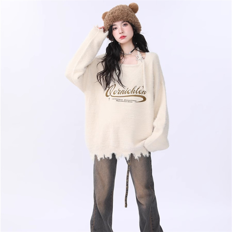 Autumn and winter all-match tops burr sweater for women