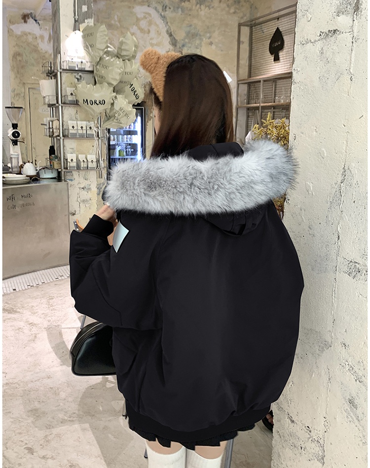 Thick winter work clothing couples down cotton coat for women