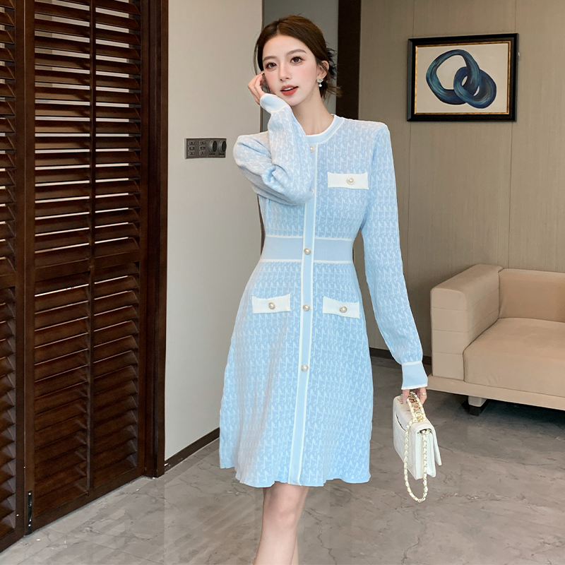 Knitted dress sweater dress for women