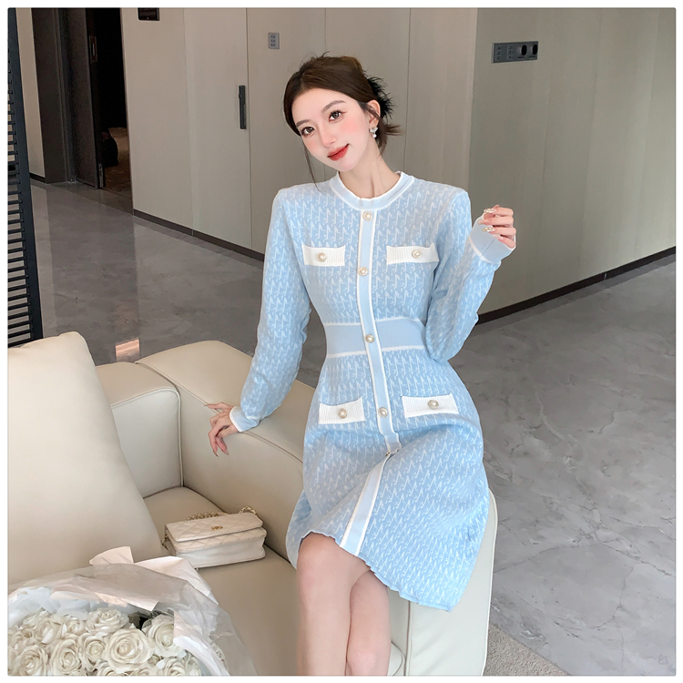 Knitted dress sweater dress for women