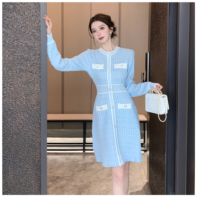 Knitted dress sweater dress for women