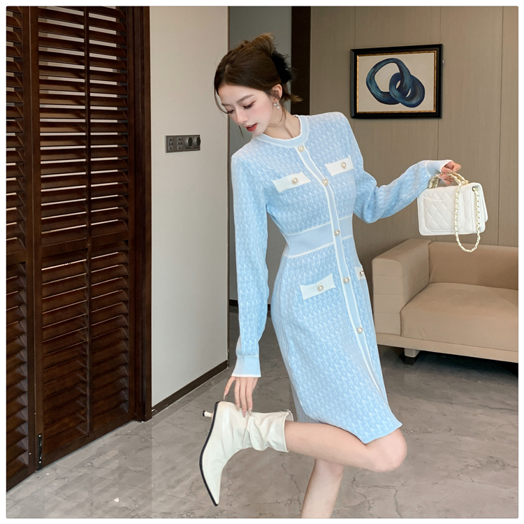 Knitted dress sweater dress for women