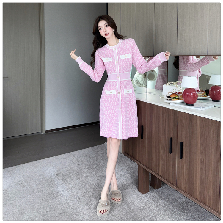 Knitted dress sweater dress for women