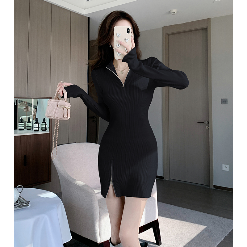 Bottoming T-back package hip dress for women