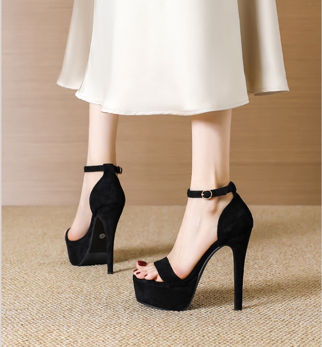 High-heeled night show sandals catwalk shoes for women