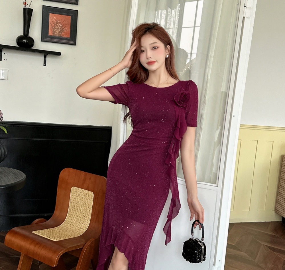 Temperament ladies dress slim formal dress for women