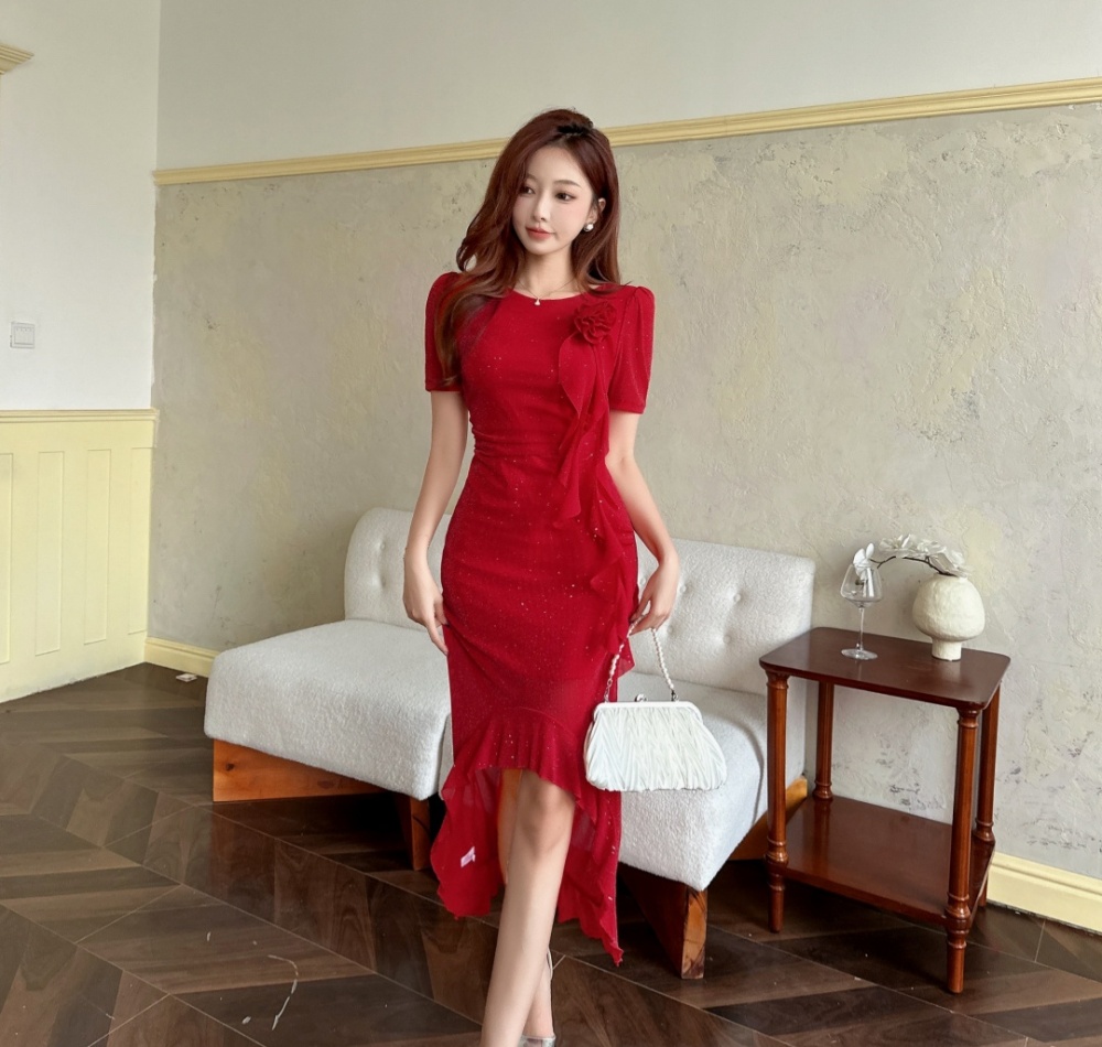 Temperament ladies dress slim formal dress for women