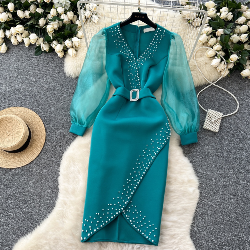 Splice formal dress party long dress for women