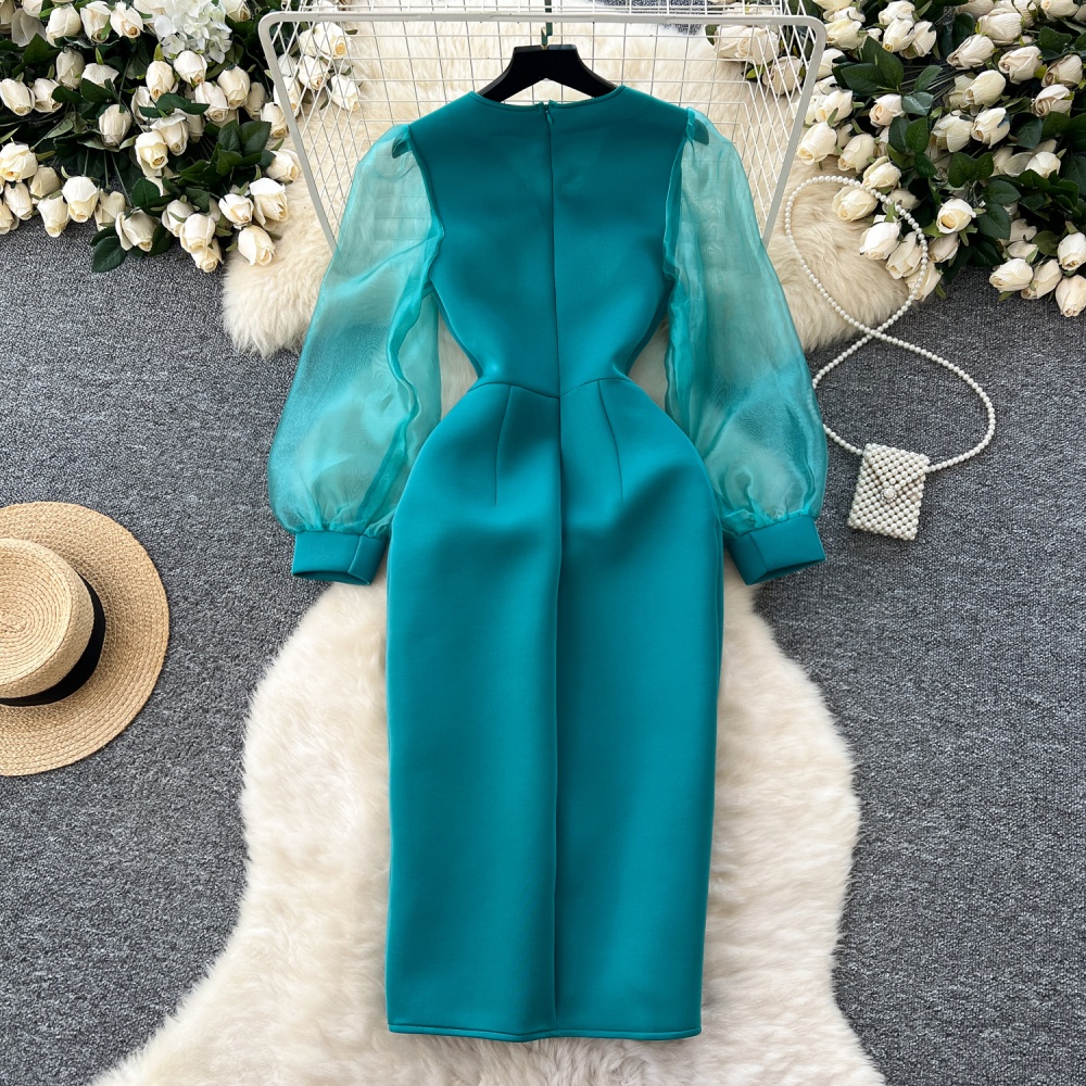 Splice formal dress party long dress for women