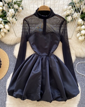 Long sleeve formal dress France style dress for women