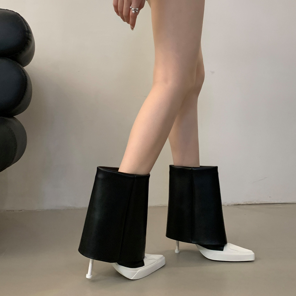 Spicegirl all-match boots autumn and winter pointed thigh boots