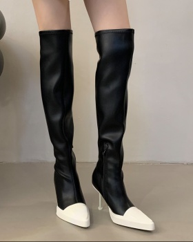 Pointed thigh boots high-heeled boots for women