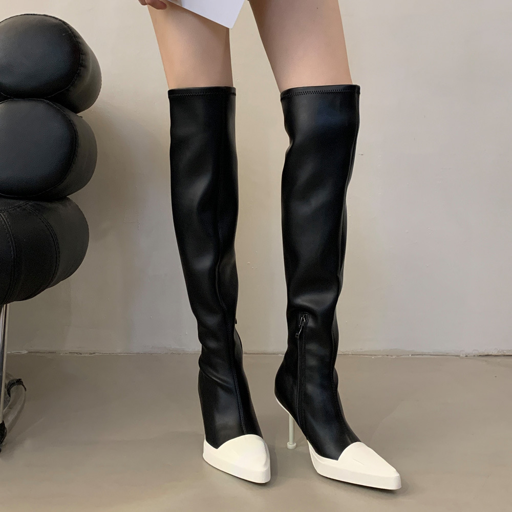 Pointed thigh boots high-heeled boots for women