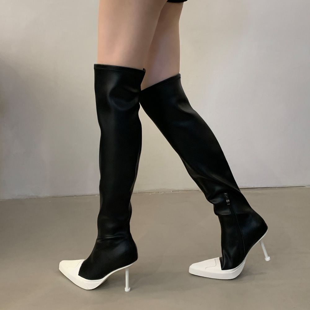 Pointed thigh boots high-heeled boots for women