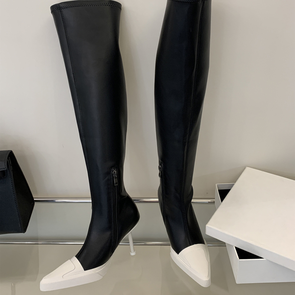 Pointed thigh boots high-heeled boots for women