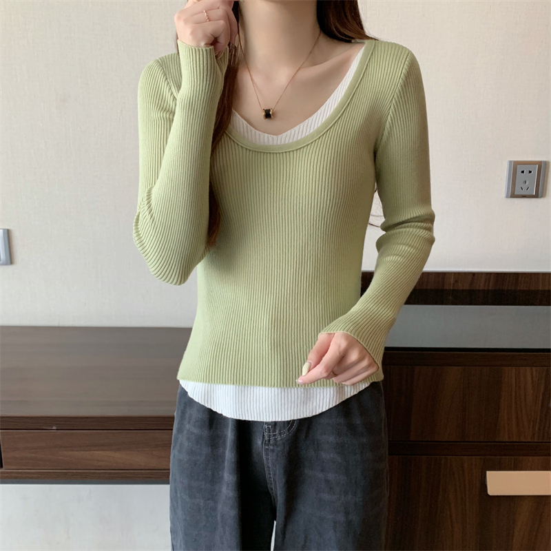 Slim T-shirt autumn and winter sweater for women