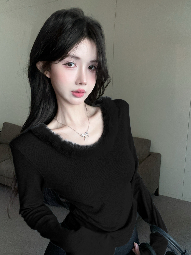 Slim T-shirt bottoming shirt for women