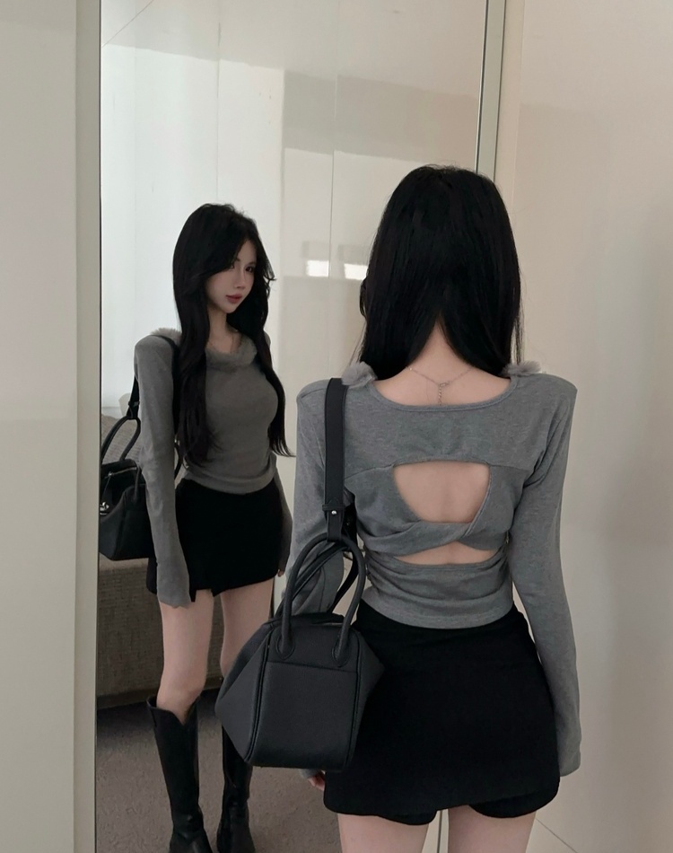 Slim T-shirt bottoming shirt for women