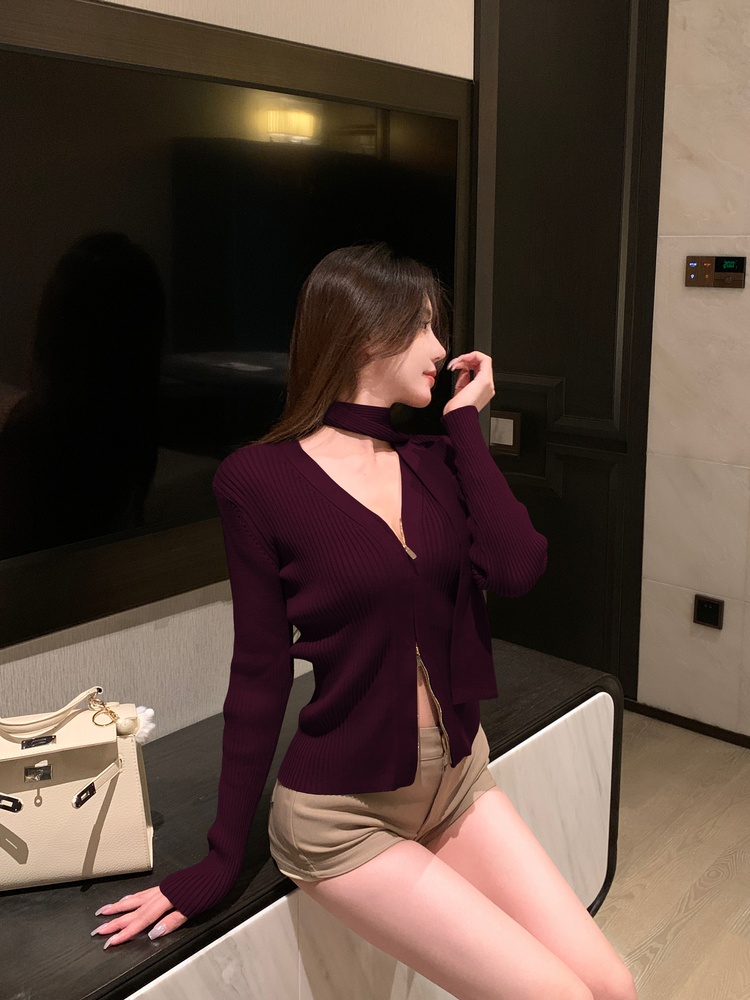 Long sleeve scarves slim cardigan for women