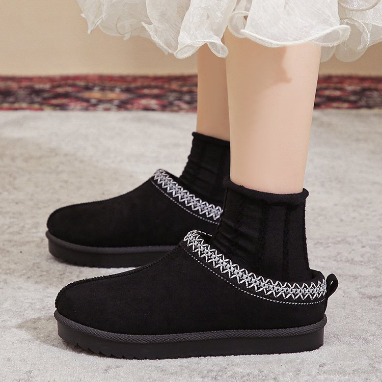 Trifle winter half slippers cotton elmo shoes for women