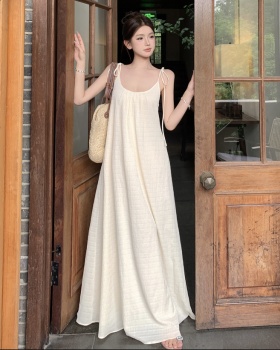 France style sling dress seaside temperament long dress