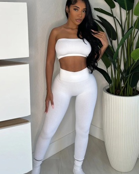 Tight long pants pure tops a set for women