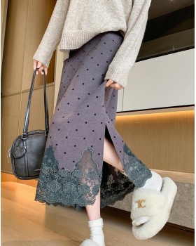 Loose embroidery Asian style A-line skirt for women