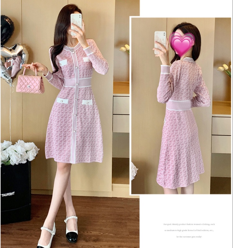 Ladies sweater dress A-line dress for women