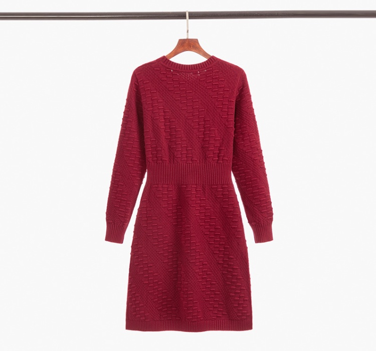 Tender slim France style knitted spring dress for women