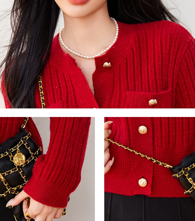 Loose lazy cardigan knitted winter sweater for women