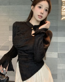 Slim knitted tops temperament sweater for women