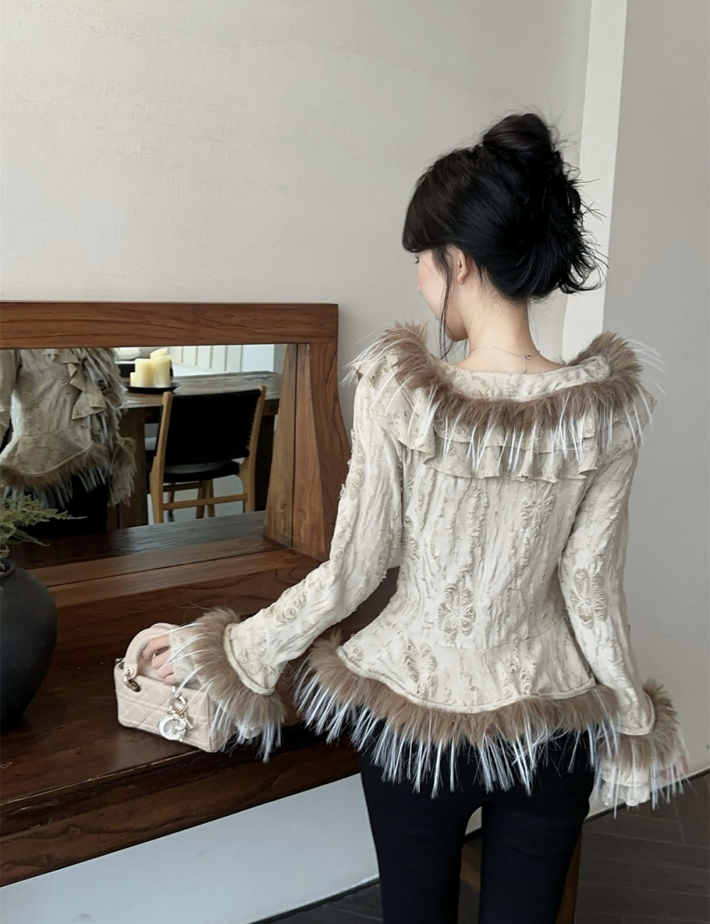 Wood ear elmo tops fashion winter sweater for women