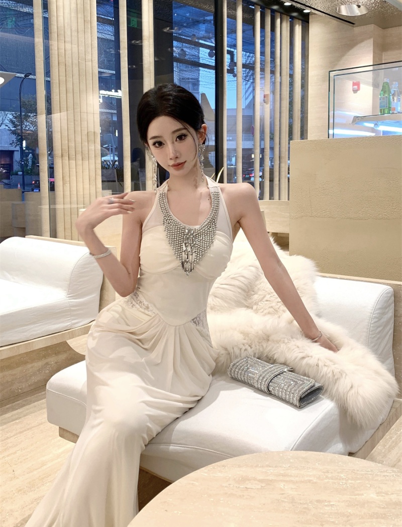 Ladies dress beading long dress for women