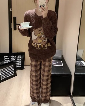 Japanese style cubs thick homewear pajamas for women