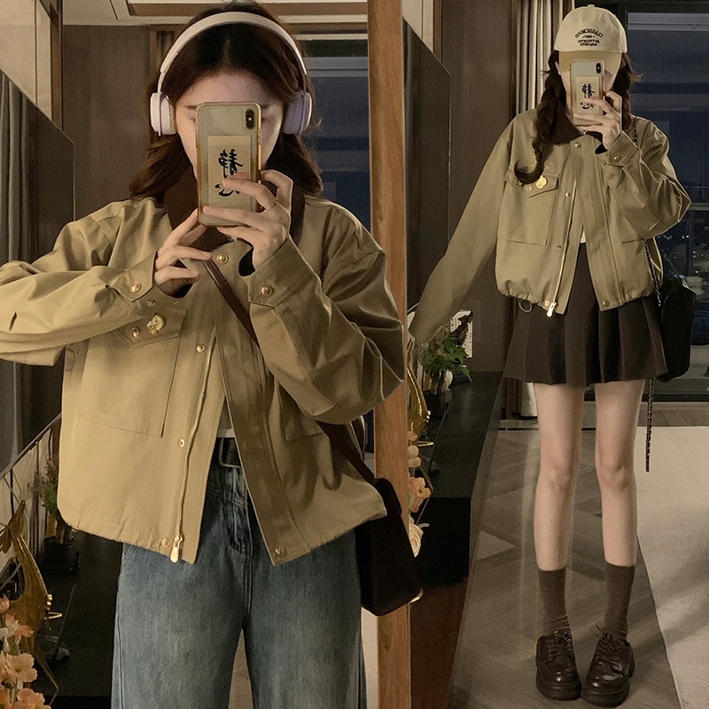 Autumn coat short jacket