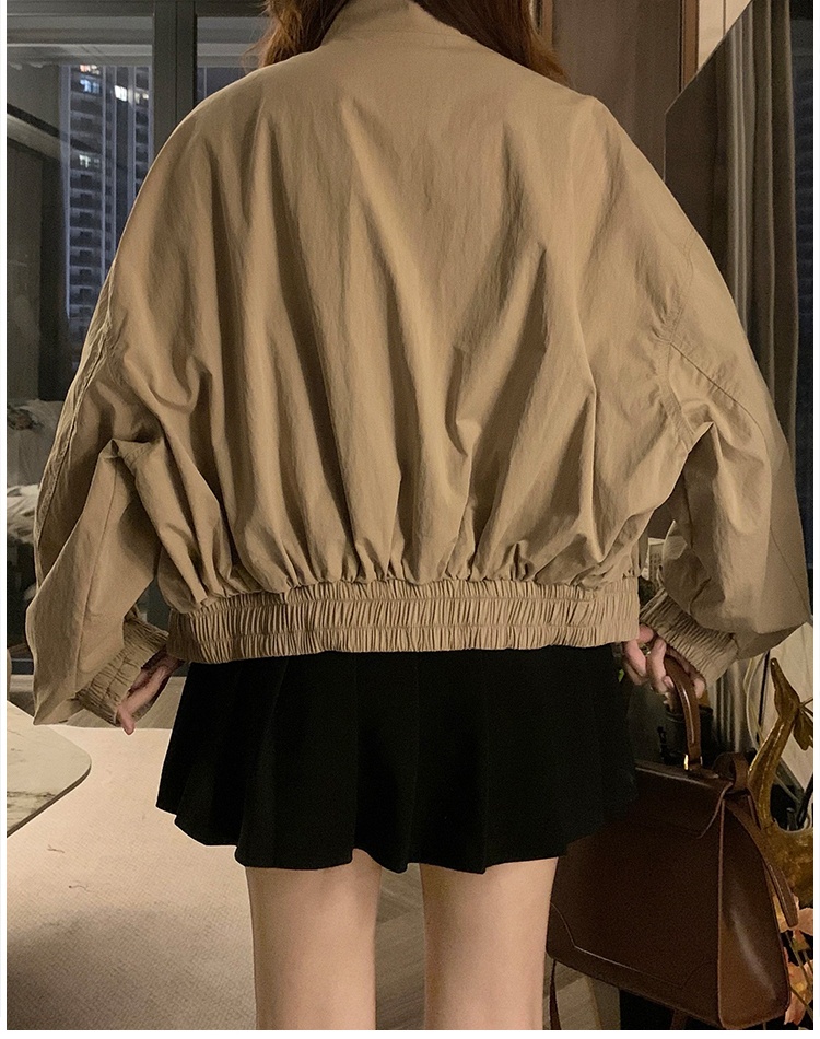 Korean style Western style khaki temperament coat