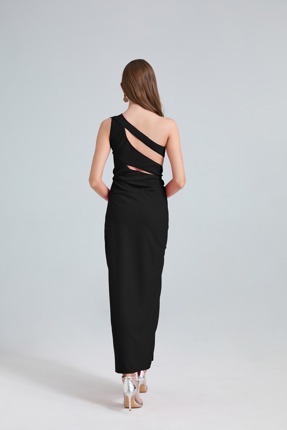 Hollow sexy formal dress slim banquet dress