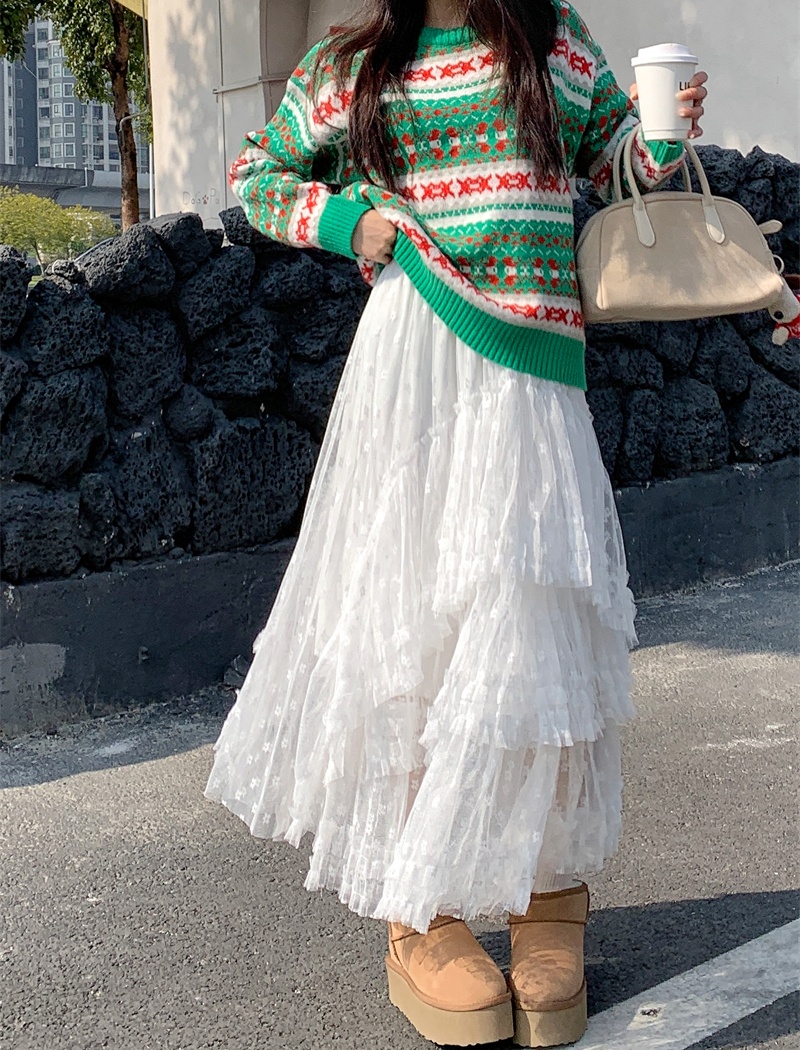 Autumn and winter skirt long skirt for women