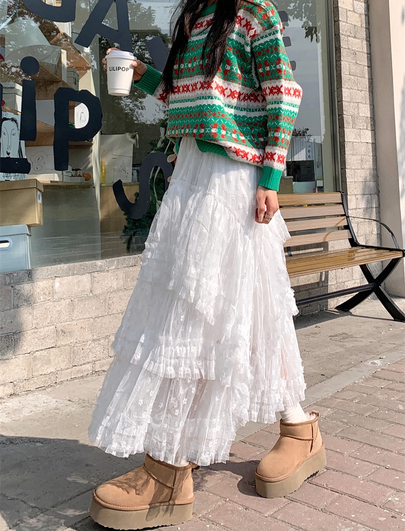 Autumn and winter skirt long skirt for women