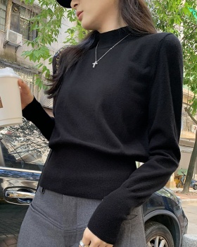 Autumn and winter knitted bottoming shirt slim tops