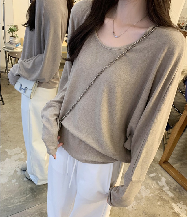 Loose T-shirt autumn and winter bottoming shirt for women