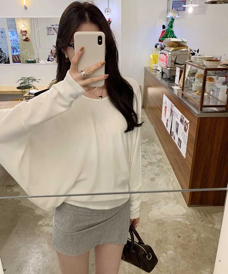 Loose T-shirt autumn and winter bottoming shirt for women