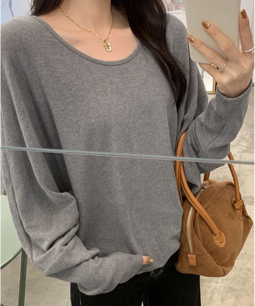 Loose T-shirt autumn and winter bottoming shirt for women