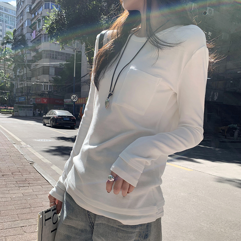 Autumn and winter T-shirt slim bottoming shirt for women